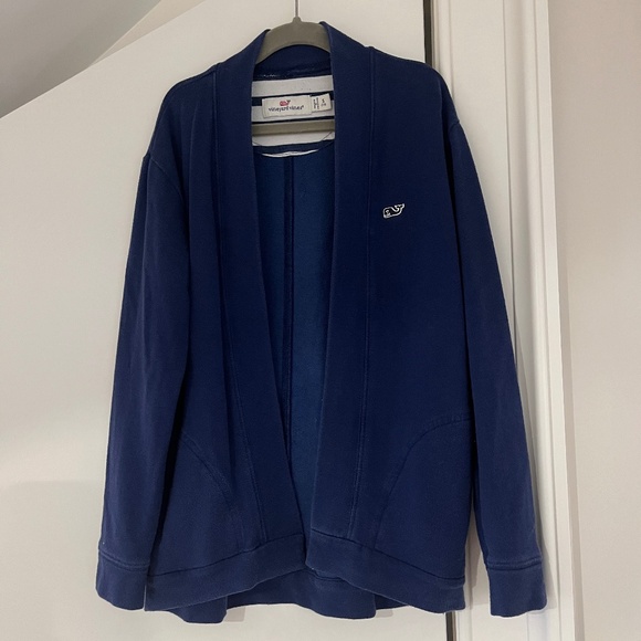 Vineyard Vines girls navy open cardigan - Picture 1 of 4